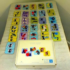 Pottery barn, kids, alphabet, memory game